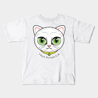 I Love Cat Cat Kids T-Shirt